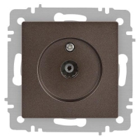 Розетка телевизионная одиночная TV СП Accent 6-301-08 IP20 бронза Intro Б0063616