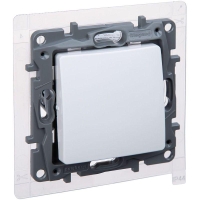 Переключатель 1-кл. Etika 10А IP44 250В безвинтов. зажимы бел. IEK 672207