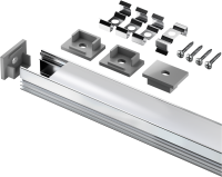 Профиль алюминиевый 95 327 NPR-02-SET накладной с рассеивателем (поликарбонат) для СД ленты NAVIGATOR 95327