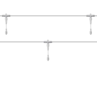 Разветвитель-шина для уличных гирлянд Professional (1 вход 5 выходов) расстояние 100см бел. ПВХ Neon-Night 315-409