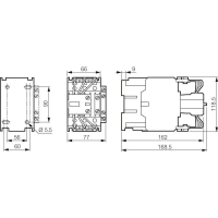 Контактор CTX-C для конд. Н.О.+Н.З 110А 230В Leg 029654