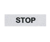 Табличка "STOP" 8мм EMAS BET08STOP