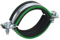 Скоба двухкомпонентная с резин. уплотн. d25-28мм метал. ELASTA IEK ET-MP40D-SK-025-02-130