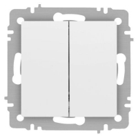 Выключатель 2-кл. СП Accent 6-104-01М 10А IP20 250В AL/CU бел. матов. Intro Б0063456