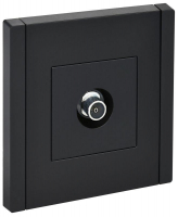 Розетка TV оконечная FORTE&PIANO FP128 черн. IEK FP-A10-O-K02