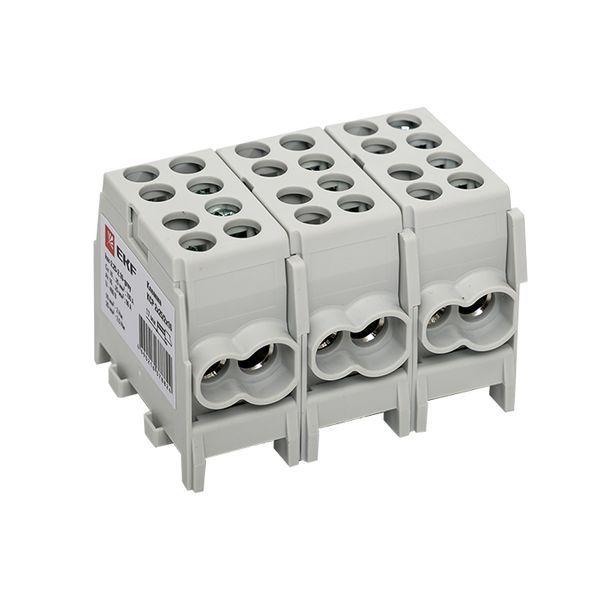 Клемма распределительная КСР с двойн. винтом 2х25/2х16 сер. PROxima EKF ksr-2.25-2.16-grey