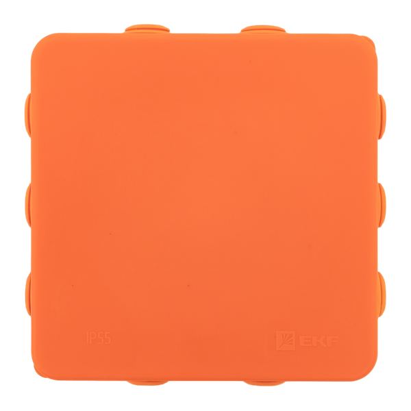 Коробка огнестойкая E45 100х100х50мм IP55 с клеммникам 6 полюсов 0.5-10кв.мм HF EKF plc-kmfr-100-610