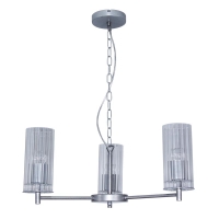 Светильник "Ника" 231 (плафон 0014) НСБ 01-3х60-177 Е27 [ИМ] подвесной серебр. Элетех 1005405301