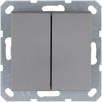 Выключатель 2-кл. 10А IP20 механизм алюм. Jasmart G3023S