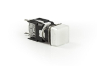 Арматура сигнальная 16мм квадратная 12-24 AC/DC бел. EMAS D050KXB