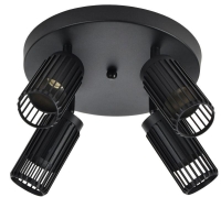 Светильник 4209 потолочный 4хGU10 черн. IEK LT-UPB0-4209-GU10-4-K02