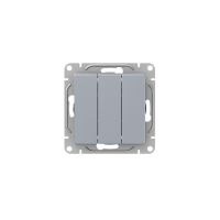 Выключатель 3-кл. СП Эпика механизм алюм. EKF UP1-SWA-31