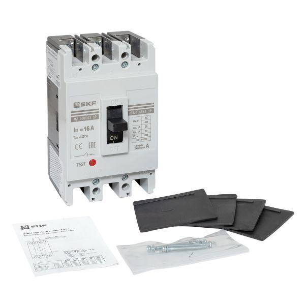 Выключатель автоматический 3п 63/16А 25кА ВА-99М PROxima EKF mccb99-63-16m