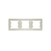 Рамка 3-м Бриллиант горизонт. сл. кость UNIVersal 7948707