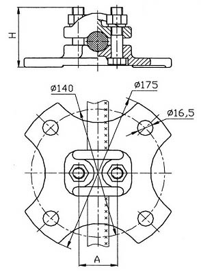 Зажим опорный АА-4-3
