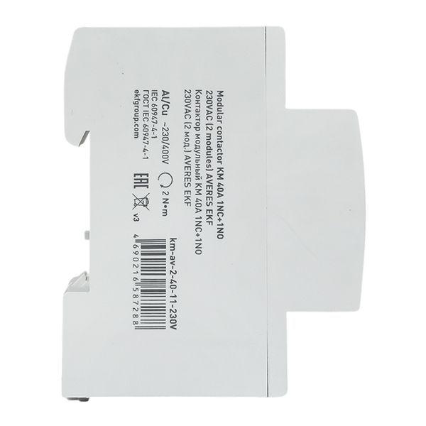 Контактор модульный КМ 40А 1NC+1NO 230В AC (2 мод.) AVERES EKF km-av-2-40-11-230V