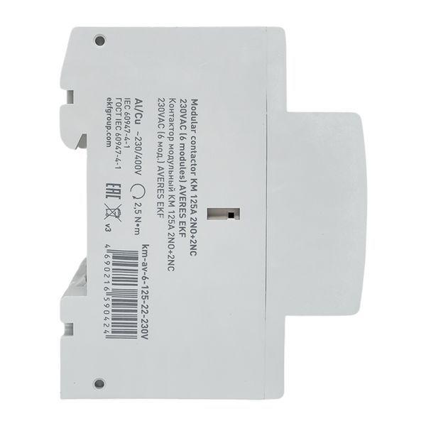 Контактор модульный КМ 125А 2NO+2NC 230В AC (6 мод.) AVERES EKF km-av-6-125-22-230V