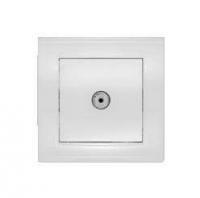 Розетка телевизионная TV 1-м СП Бриллиант бел. UNIVersal 7947571