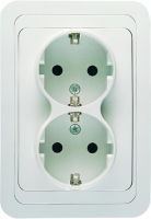 Розетка 2-м Mimoza с заземл. Makel 12057