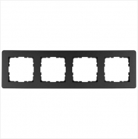 Рамка 4-м G-Flex антрацит Jasmart G1104B