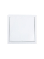 Выключатель 2-кл. СП ZIMA IP20 10А безвинт. зажим бел. LEZARD 704-0288-101QC