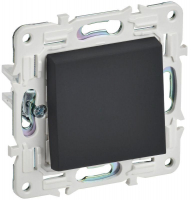 Выключатель 1-кл. SKANDY 10А SK-V01G графит IEK SK-V10-0-10-K53