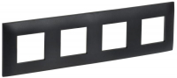 Рамка 4-м SKANDY SK-F04Bl черн. IEK SK-M42-K02
