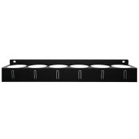 Держатель-органайзер для баллончиков настенный с крючками черн. Rexant 38-0653