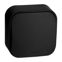 Выключатель 1-кл. ОП Quteo 10А IP20 10AX черн. матов. IEK 782471