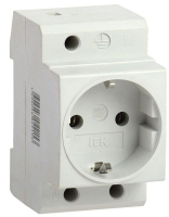 Розетка силовая РАр10-3-ОП с заземл. на DIN-рейку KARAT IEK MRD10-16
