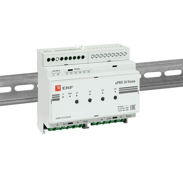 Контроллер ePRO 24 удаленного управления 6вх\4вых 230В WiFi Home EKF ePRO-h-10-4-230-W