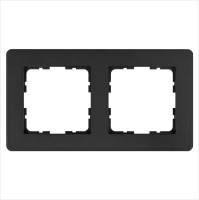 Рамка 2-м G-Flex антрацит Jasmart G1102B