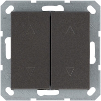 Выключатель для жалюзи 2-кл. 10А IP20 механизм мокко Jasmart G3028Z