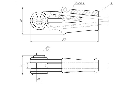 Зажим натяжной клиновой НКК-1-1Б