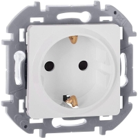 Розетка 1-м СП Inspiria 16А IP20 250В 2P+E защ. шторки немецк. стандарт механизм бел. IEK 673730