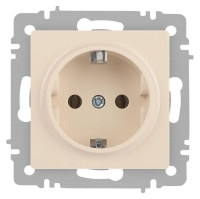 Розетка 1-м СП Accent 6-202-02 16А IP20 250В 2P+E Schuko сл. кость Intro Б0063683