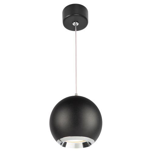 Светильник подвесной (подвес) PL32 BK/CH MR16 GU10 потолочный круг черн. хром Эра Б0061380