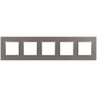 Рамка 5-м Elegance 14-5015-16 Classic для розеток и выключателей титан Эра Б0065831
