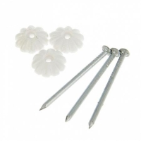 Гвоздь с декоративной шляпкой бел. (уп.80шт) Tech-Krep/Zitar 106219