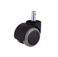 Колесо мебельное поворотное штифт М11 d50 без тормоза обрезин. пластик черн. (уп.1шт) Tech-Krep/Zitar 151217