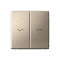 Выключатель для жалюзи 2-кл. ArtGallery 2х (сх. 4) 10А механизм шампань SE GAL000519