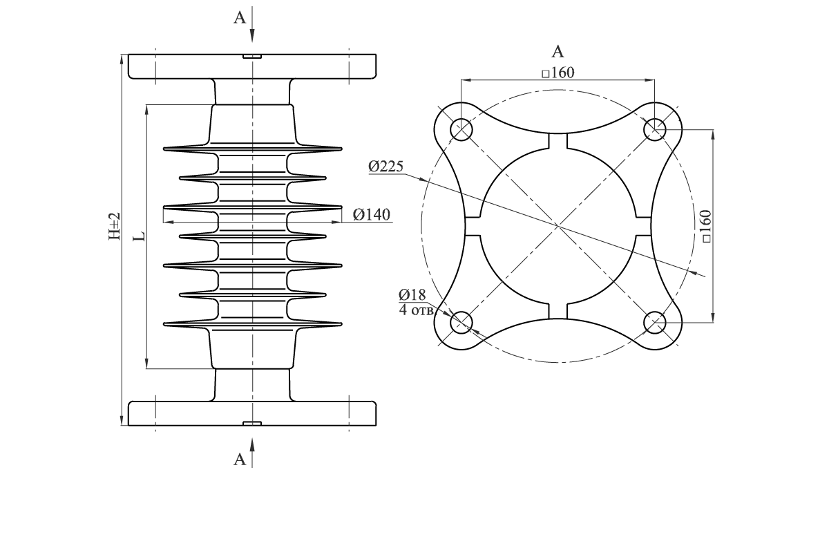 Изоляторы опорные полимерные типа ОСК 20-10-4 на напряжение 10 кВ