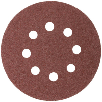 Набор кругов абразивных шлифовальных перфорированных на ворсовой основе под "липучку" Р36 125мм (уп.5шт) Profi Cutop 85-616