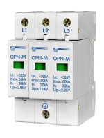 Ограничитель перенапряжения ОПН-М (3S) 30кА 3 модуля 380В In:30кА НовАтек-Электро 567893-30