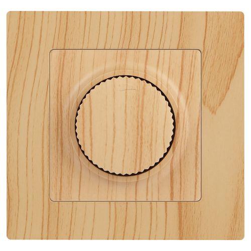 Светорегулятор поворотный СП Accent 6-401-11 600Вт 230В IP20 сосна Intro Б0063688