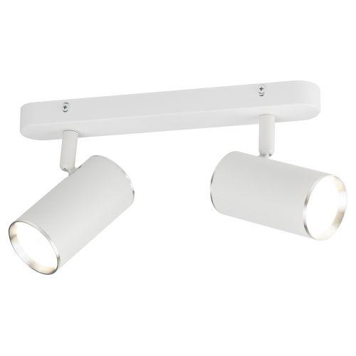 Светильник OL35-2 WH MR16 GU10 IP20 настенно-потолочный спот бел. хром ЭРА Б0056365