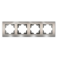 Рамка 4-м Афина стеклянная мокко UNIVersal 2287