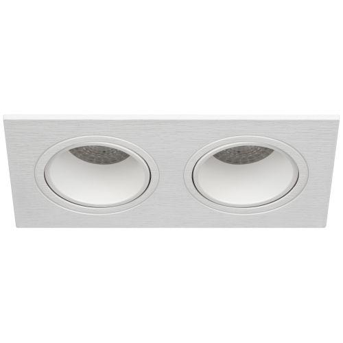 Светильник встраиваемый декоративный KL90-2 WH MR16/GU5.3 бел. пластик. Эра Б0054371