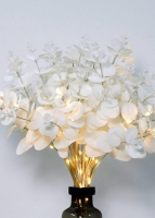 Ветвь эвкалипта имитация бел. 16LED тепл. бел. 3АА (не в компл.) КОСМОС KOC_INT-B125