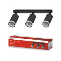 Светильник НПБ СПОТ-3xGU10-AR-BL 56х165х350мм потолочн. под лампу GU10 черн. IN HOME 4690612045856